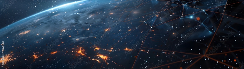 Poster interstellar communication network of autonomous probes relaying messages across the galaxy