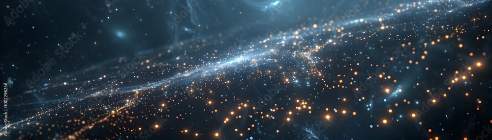 Poster autonomous interstellar communication network of probes relaying messages across the galaxy