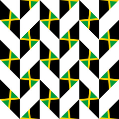 jamaica flag pattern design. chevron background. vector illustration