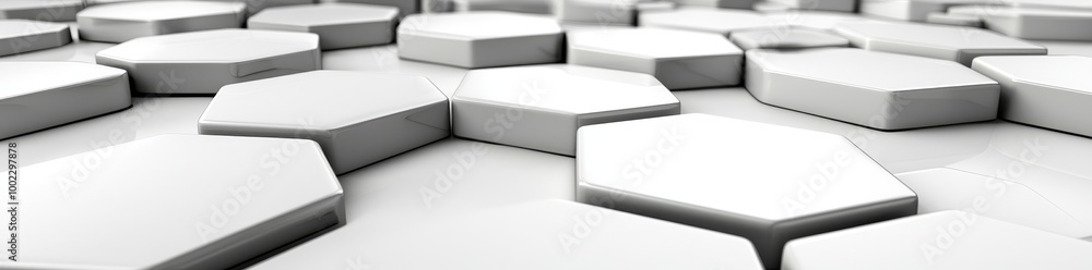Aufkleber geometric abstract background with hexagon shapes for banners or website headers