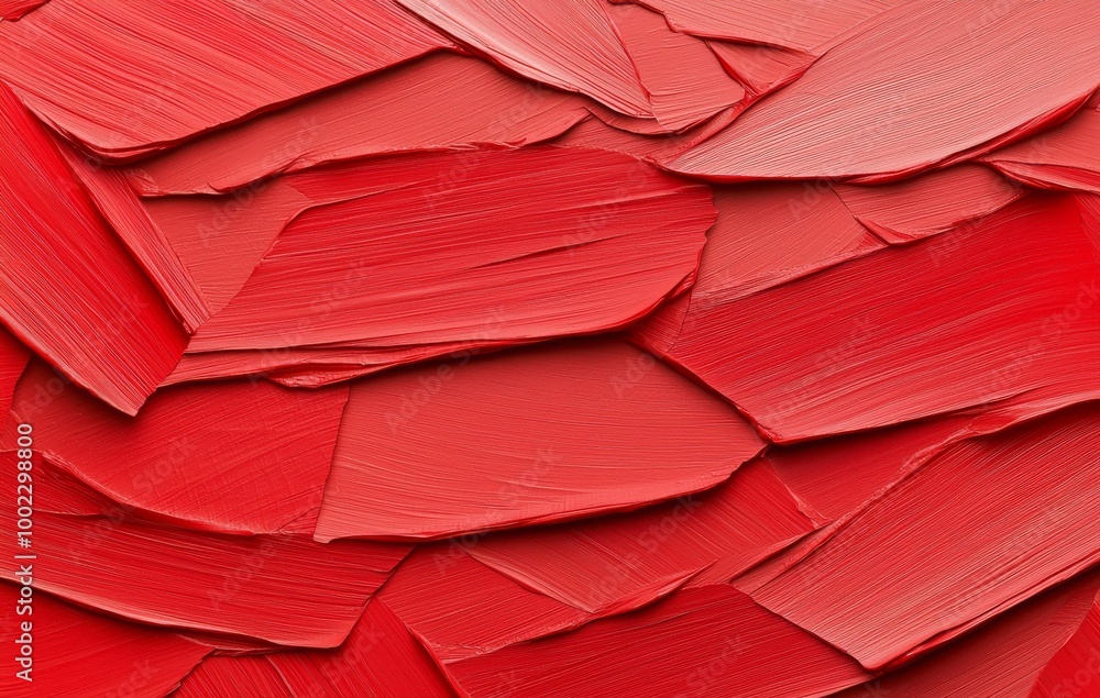 Poster geometric red and black triangle shapes in layered abstract pattern, modern abstract art style textu