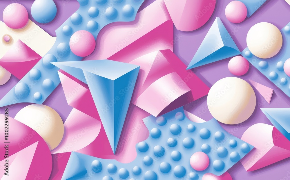 Poster image of pop art geometric colourful background. abstract color splash background for design.