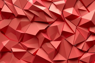 Fototapeta premium A geometric background design with a light and dark red color in different geometric shapes layered in a trendy artistic style