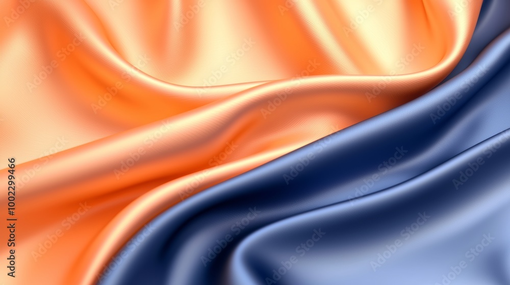 Poster background with blue and orange abstract shapes. web banner. digital graphic elements. high quality 