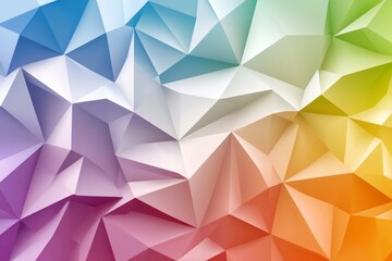 Fototapeta premium Using generative AI, modern rainbow color spectrum stripes and geometric shapes create a beautiful abstract background.