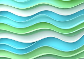 Obraz premium Liquify effect on green abstract waves background.