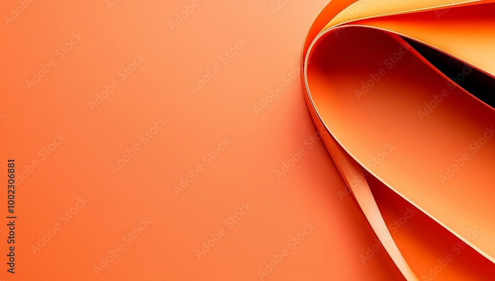 Poster gradient background of orange and black colors with grainy texture effect for web banners
