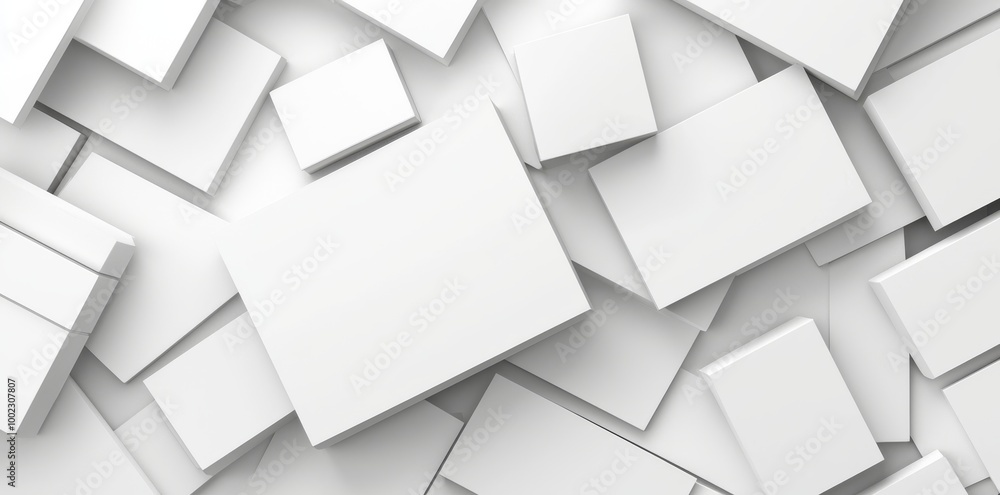 Aufkleber 3d white background texture with geometric pattern. stock image