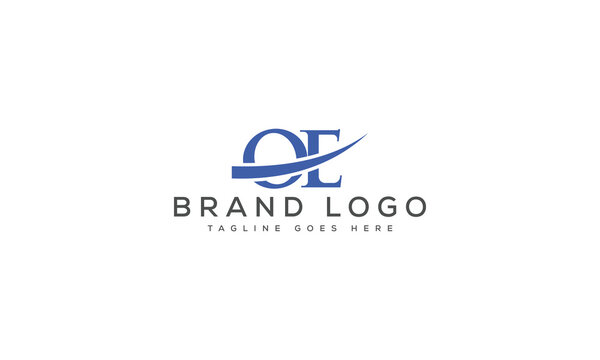 letter OE logo design vector template design for brand.