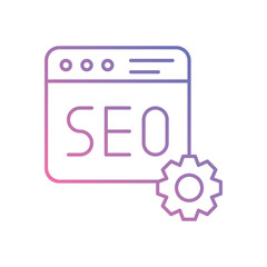SEO vector icon stock illustration