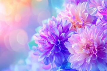 Colorful, textured floral AI background, with abstract flower and animal figures in the background