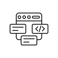 Mockup vector icon stock illustration