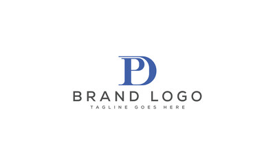letter PD logo design vector template design for brand.