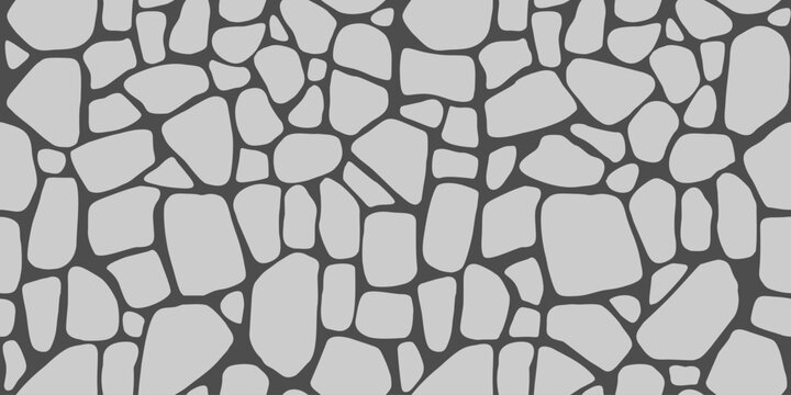 Rubble stone masonry seamless pattern