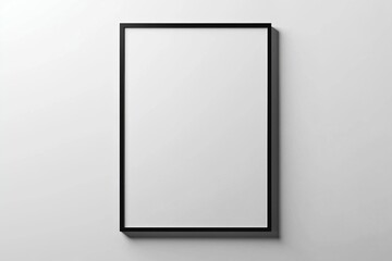 A3 Poster Mockup on White Background created with Generative AI