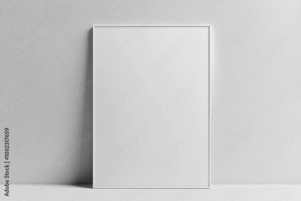 Wall mural a3 poster mockup on white background created with generative ai