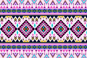 Ethnic pattern designs geometric,Aztec embroidery border seamless patterns.ethnic pattern seamless,  pattern art wallpaper Background, Design for fabric, curtain, carpet ,geometry seamless pattern