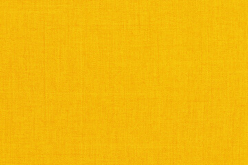 Yellow linen fabric cloth texture background, seamless pattern of natural textile.