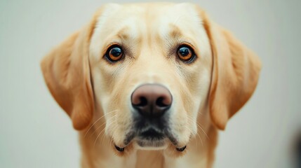 A Labrador Retriever with expressive eyes.