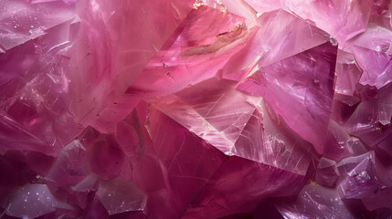 Fototapeta premium macrophotography of the iridescent red-pink texture of the natural ruby stone