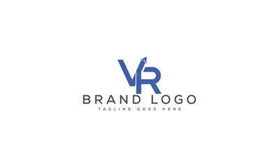 letter VR logo design vector template design for brand.