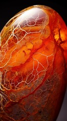 Macro photography of carnelian stone