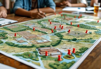 Fototapeta premium neighborhood map