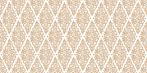 golden floral pattern seamless background for vintage design projects.