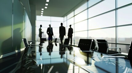 Professional team discussing new business project