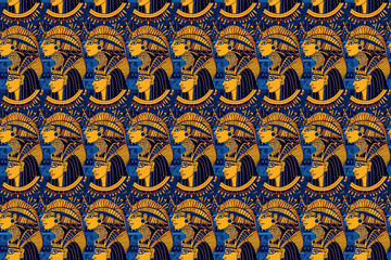 pharaoh seamless texture pattern. background for cloth