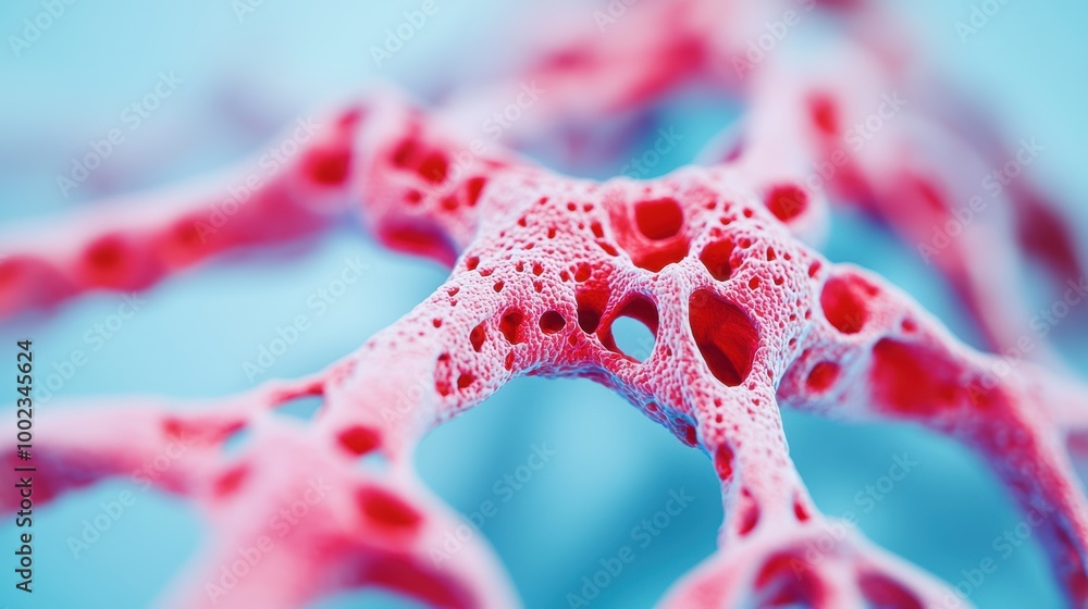 Aufkleber abstract close-up of colorful cellular structure