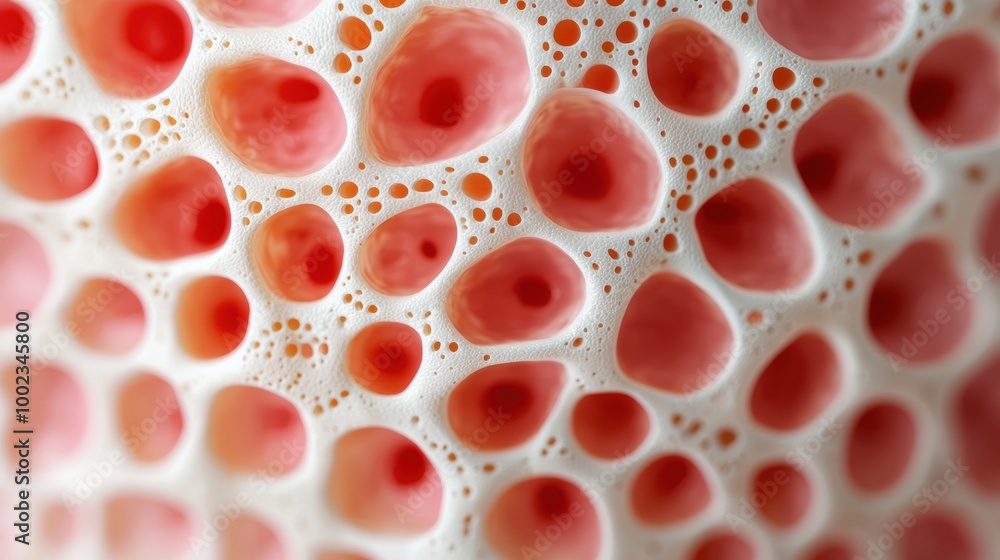 Poster abstract view of colorful cellular texture