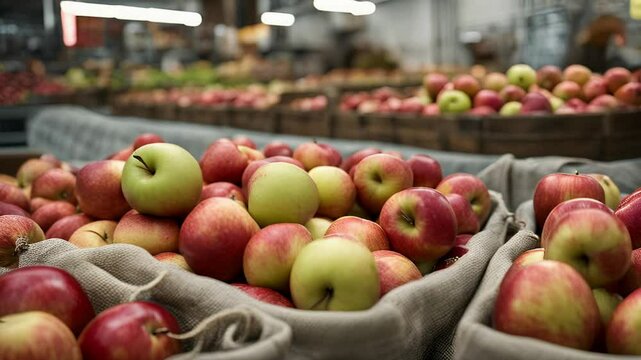 Gather apples in an eco-conscious string bag while at the market