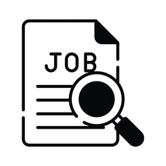 Job search icon design in modern style, ready to use vector