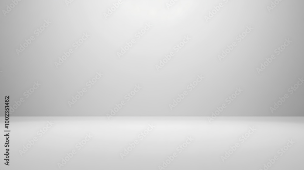 Poster a simple, clean, and minimalist white studio background with a slight gradient effect.