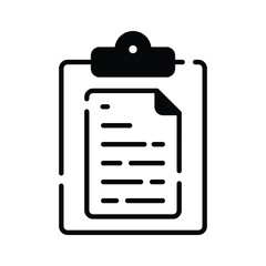 Clipboard with a document icon, representing tasks or notes