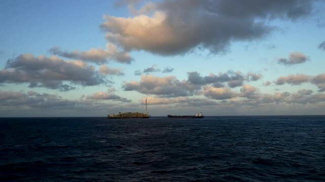 Oil and gas industry. Offshore oil industry.