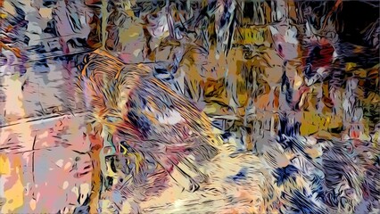 Colorful abstract background wallpaper. Modern motif visual art. Mixtures of oil paint. Trendy hand painting canvas. Wall decor and Wall art prints Idea. 3D Texture. Art object	