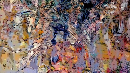 Colorful abstract background wallpaper. Modern motif visual art. Mixtures of oil paint. Trendy hand painting canvas. Wall decor and Wall art prints Idea. 3D Texture. Art object	