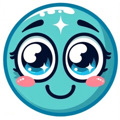 Obraz premium blue and white eyes