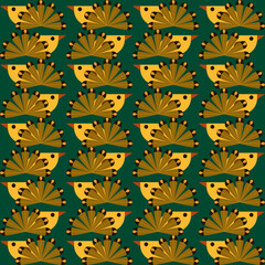 Ikat abstract geometric embroidery seamless pattern. Perfect decorative design for wallpaper, background, illustration, texture, textile, ornaments, decoration, print