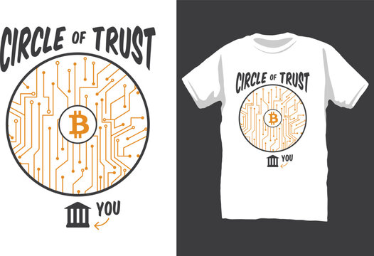 Circle of trust cryptocurrency t-shirt