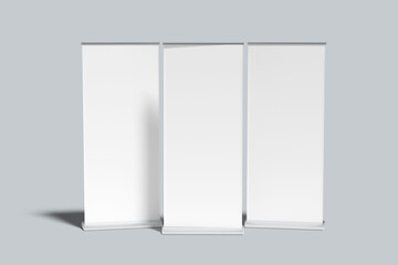 Naklejka premium Rollup Banner Blank Mockup