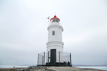 Tokarevsky Lighthouse in Vladivostok, Russia