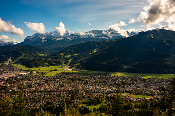 mountains, alps, autumn, garmisch partenkirchen, garmisch, trees, valley, snow, rock, hike, hiking, landscape, mountain, alpine view, bavaria, bavarian alps, wallpaper, fall, weather, season, tour