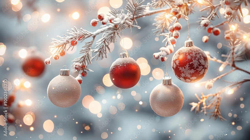 Aufkleber the minimalist style new year decoration with the background of bokeh garland is symbolic of the new