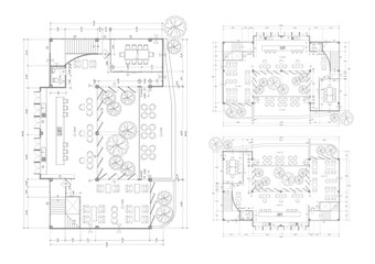Floor plan designed building on the drawing.