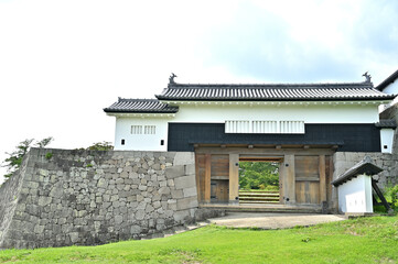 小峰城前御門の風景　福島県白河市