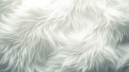 Obraz premium a detailed white fur texture, featuring long, soft fibers, perfect for a cozy and luxurious rug or blanket.