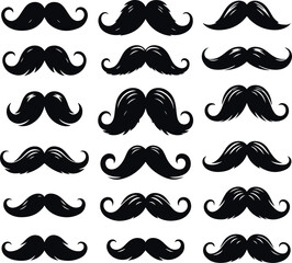 Monochrome Cosmonaut Bearded Men Icon Concept Vector Illustration Design On Isolated White Background